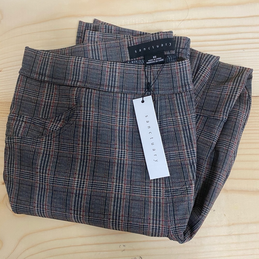 NWT Sanctuary Plaid Pants